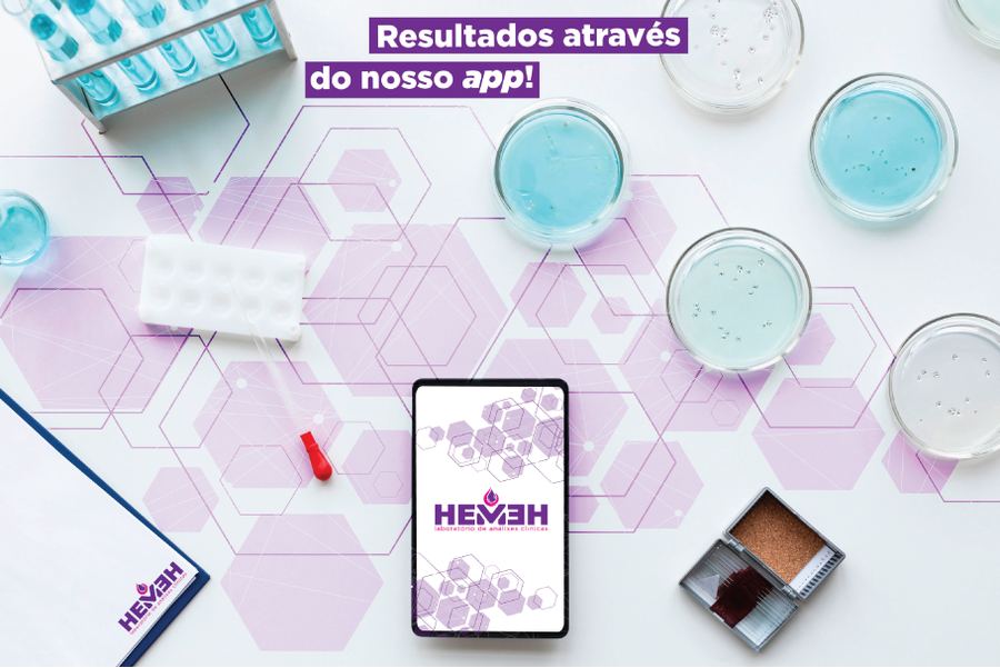Hemeh — resultados pelo app